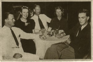 Torsten and Mary with Swedish friends. Architect Bengt Lindskog in the middle.